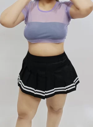 Adorable Sheer Crop Mesh Top Without Bra