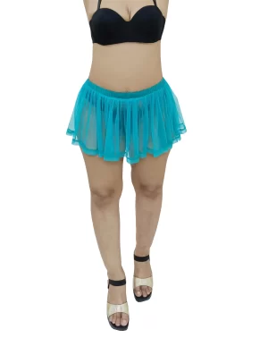 Micro Soft and Sexy High See Through Pleated Skater Skirt